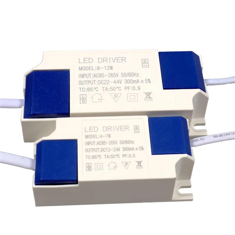 سائق LED 8 12W 300mA مزود الطاقة AC 85 265V لمصابيح LED - Image 2